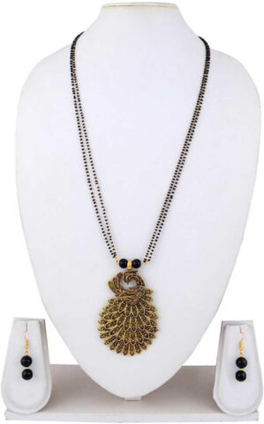 Shimti Alloy Black Jewellery Set – Black
