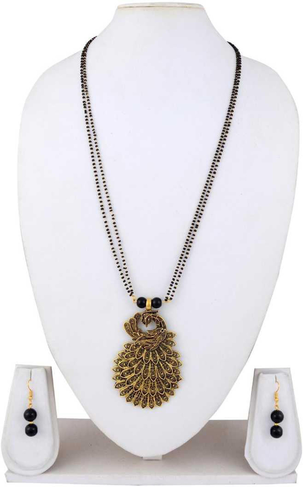 Shimti Alloy Black Jewellery Set – Black