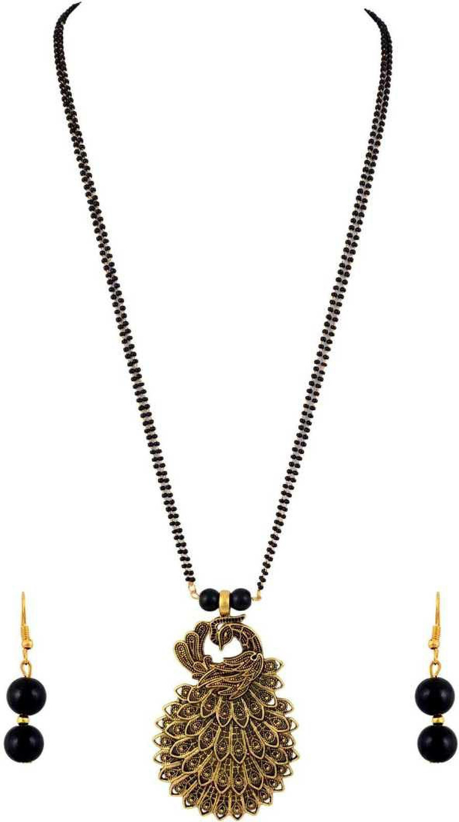 Shimti Alloy Black Jewellery Set – Black – view 2