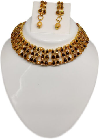 Shimti Alloy Gold Jewellery Set – Gold