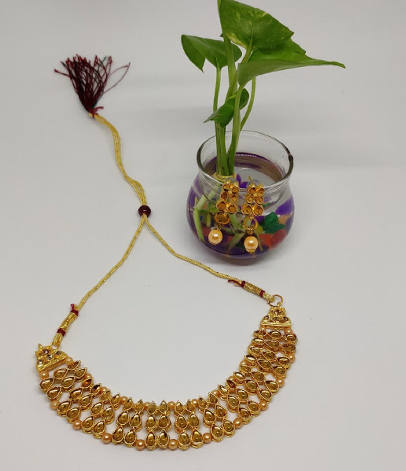 Shimti Alloy Gold Jewellery Set – Gold – view 2