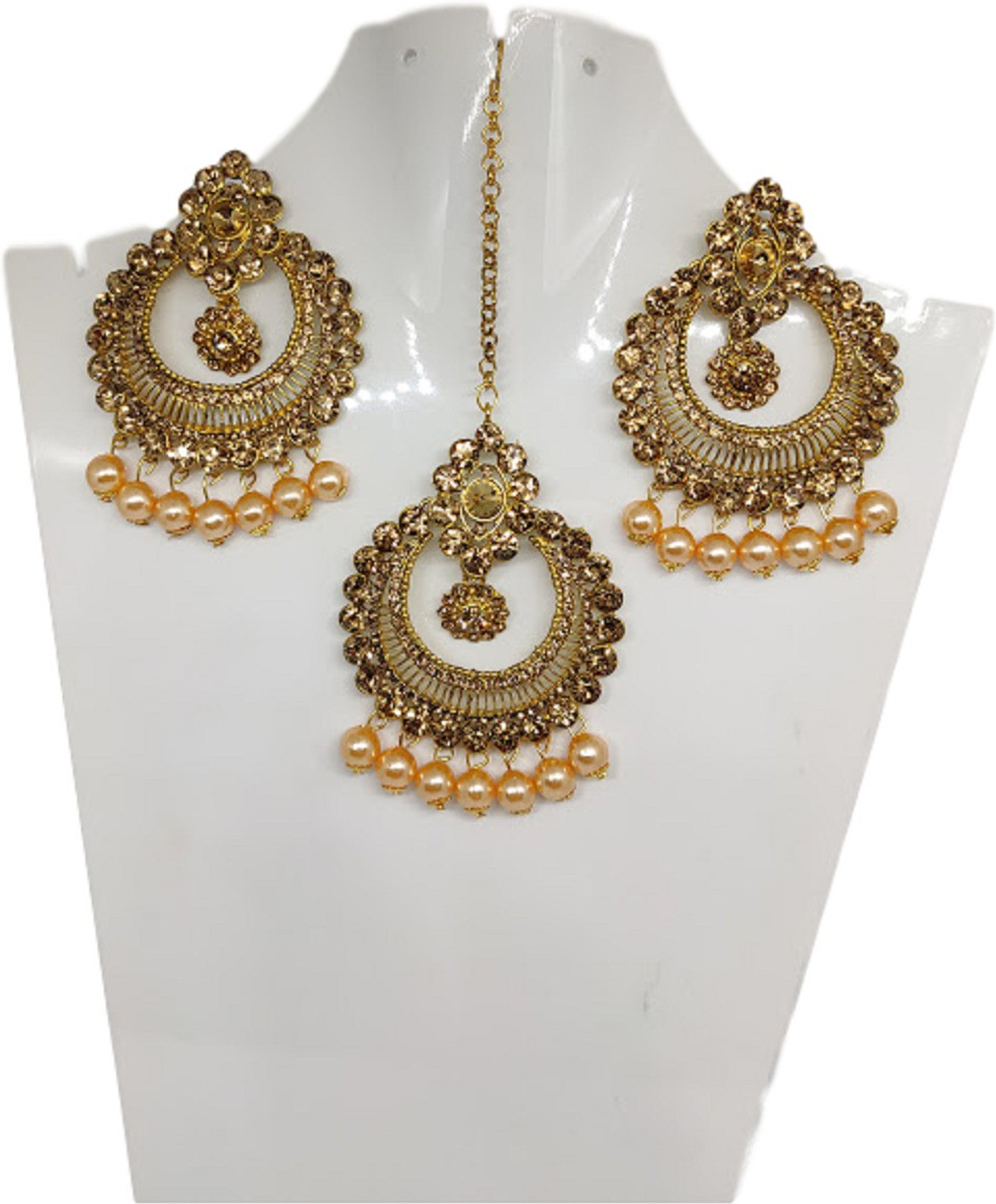 Shimti Alloy Gold Jewellery Set (Pack of 1) – Gold