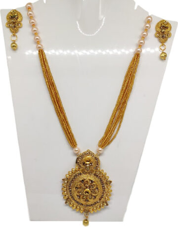 Shimti Alloy Gold Jewellery Set (Pack of 1) – Gold