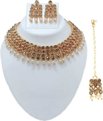 Shimti Alloy Gold-plated Gold Jewellery Set – Gold
