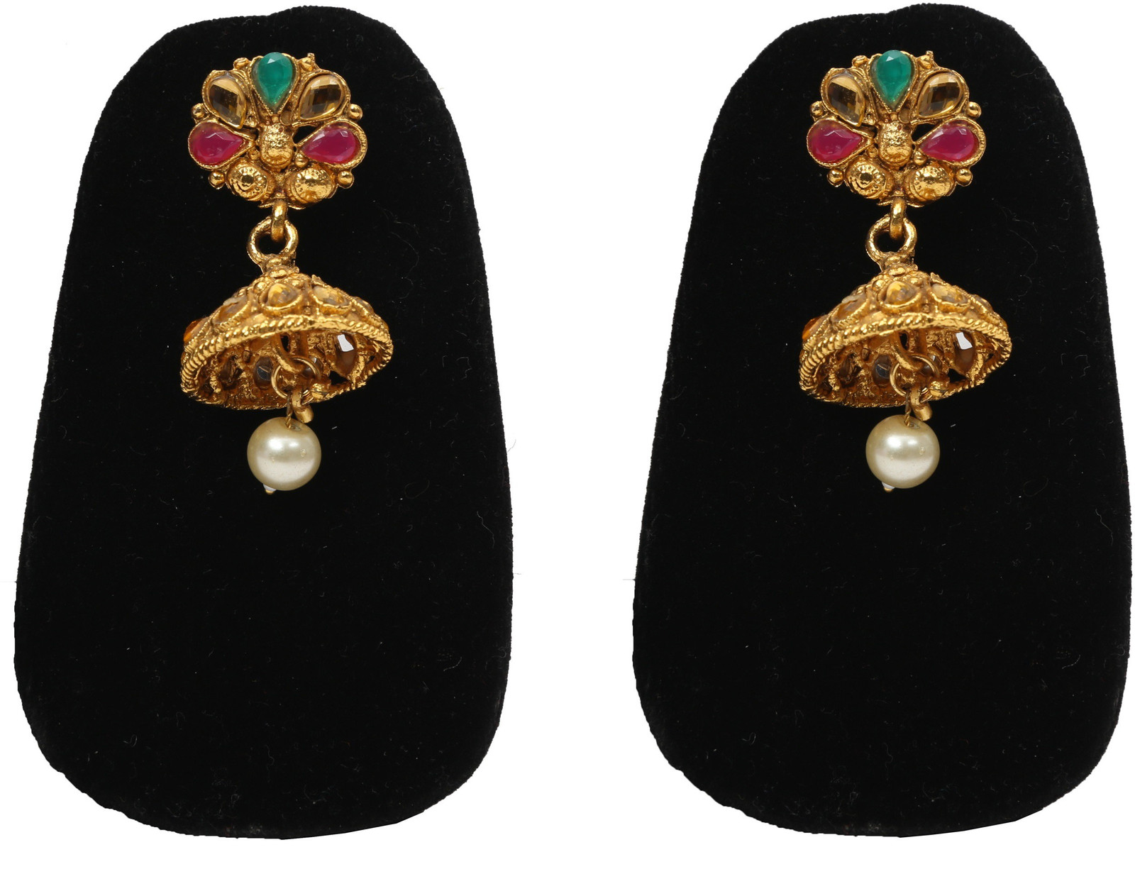 Shimti Alloy Gold-plated Gold, Multicolor Jewellery Set – Multicolor – view 3