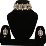 Shimti alloy gold plated white gold jewellery set pack of 1 white