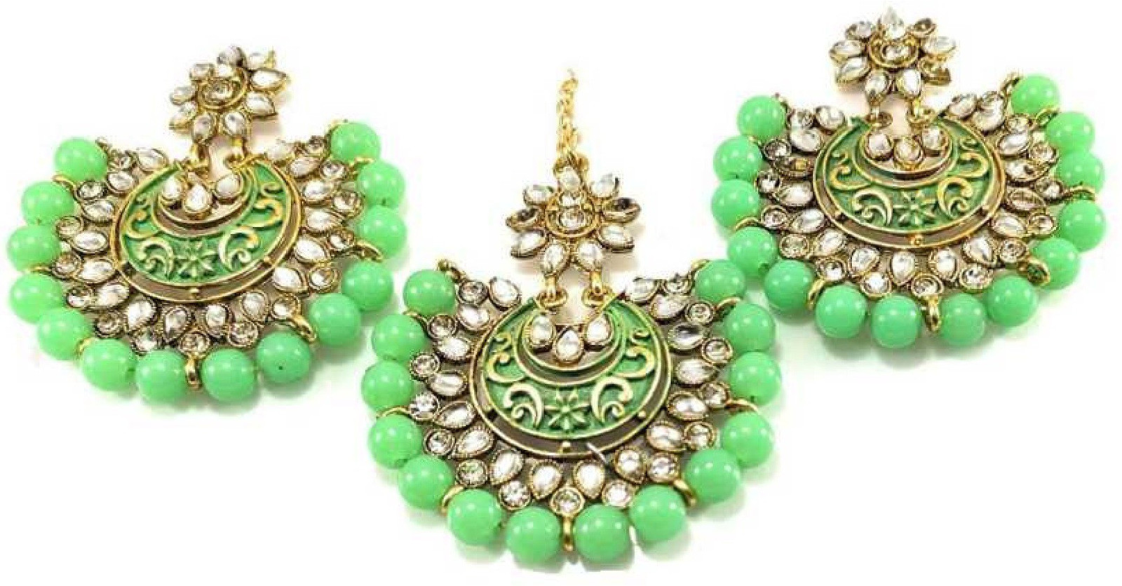 Shimti Alloy Green Jewellery Set (Pack of 1) – Green