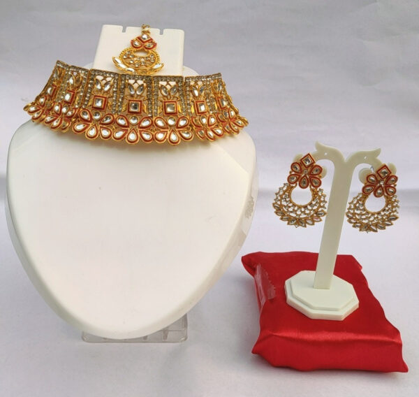 Shimti Alloy Jewel Set (Red, Gold) – Red, Gold