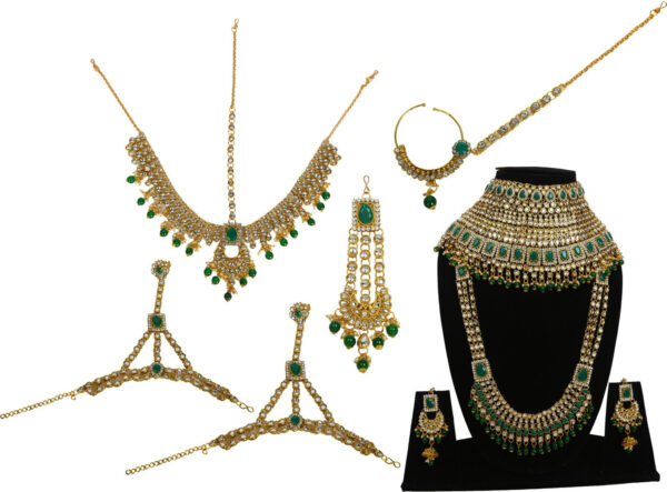 Shimti Alloy Jewel Set (Red, Gold) – Red, Gold