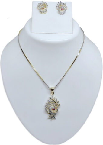 Shimti Alloy White, Gold Jewellery Set (Pack of 1) – White
