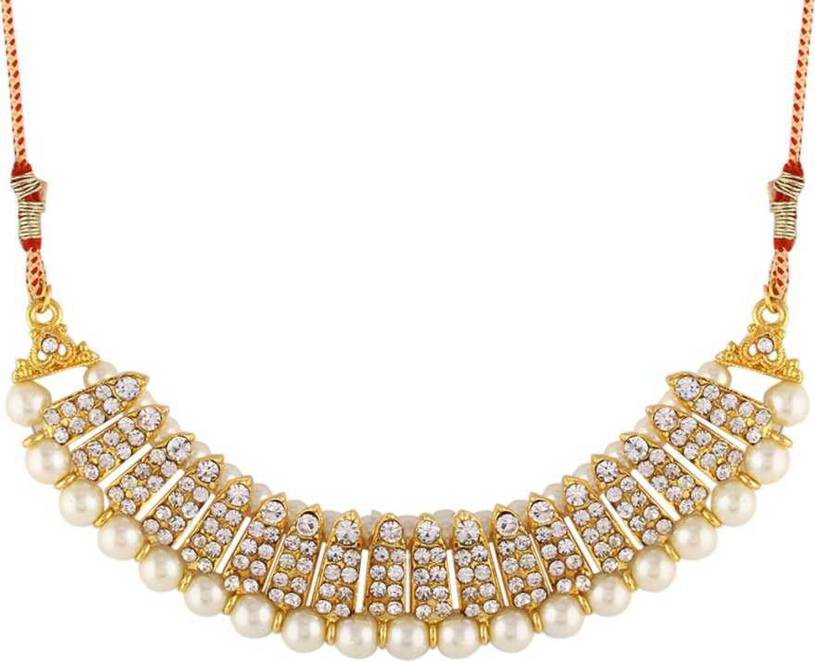 Shimti Alloy White Jewellery Set – White – view 2