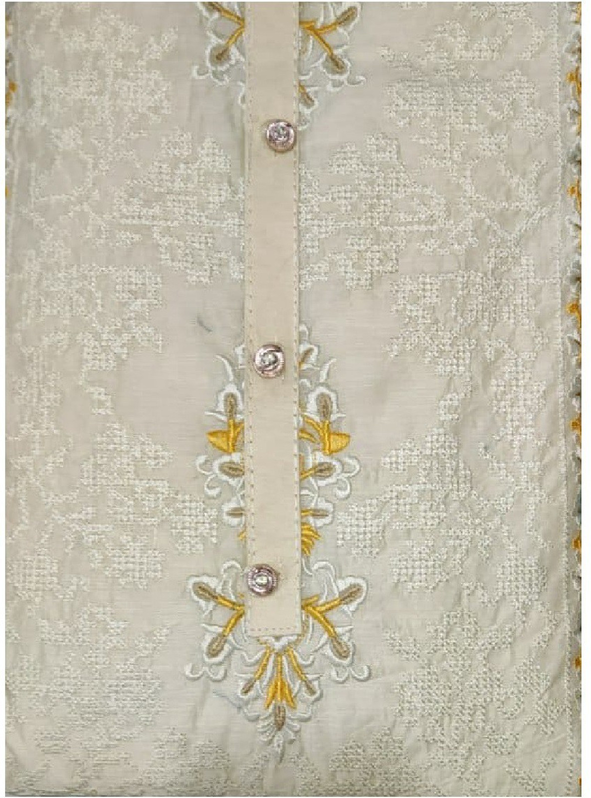 Shimti Chanderi Embroidered Salwar Suit Material () – Multicolor – view 3