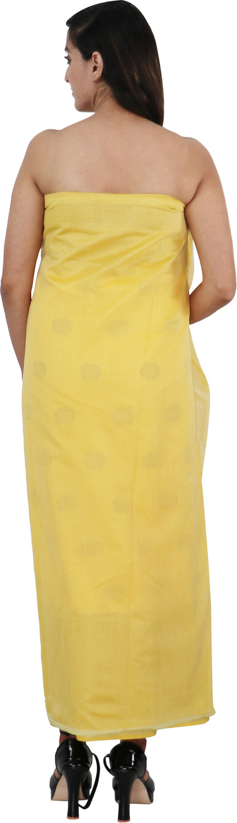 Shimti Chanderi Self Design Salwar Suit Material () – Yellow – view 2