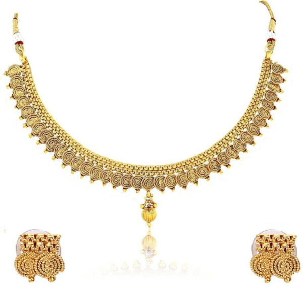 Shimti Copper Gold Jewellery Set – Gold