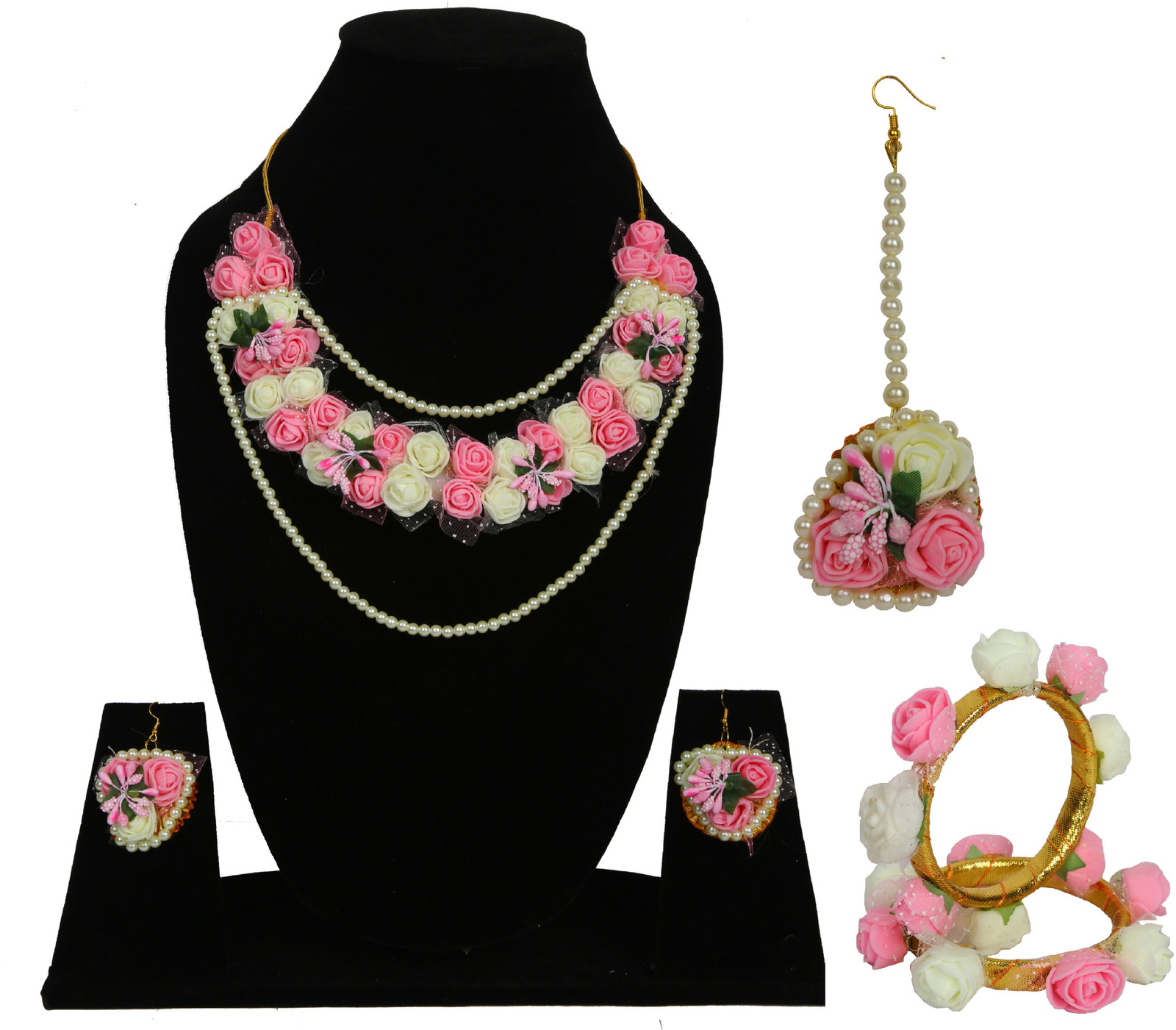 Shimti Fabric Multicolor Jewellery Set (Pack of 1) – Multicolor