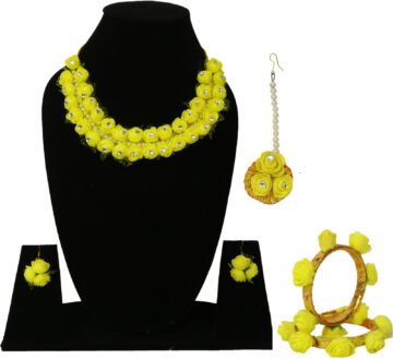 Shimti Fabric Multicolor Jewellery Set (Pack of 1) – Multicolor