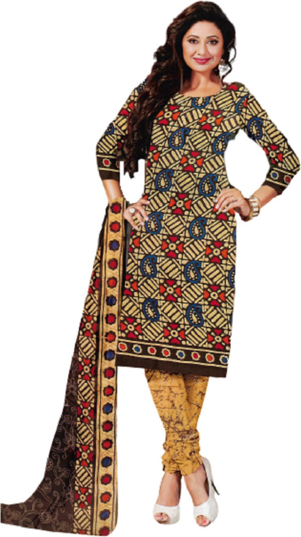 Shimti Polycotton Printed Salwar Suit Material () – Multicolor