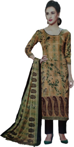 Shimti Wool Printed Salwar Suit Material () – Multicolor